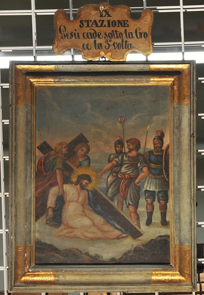 soggetto assente (cornice di dipinto, elemento d'insieme) - bottega nursina (sec. XIX)