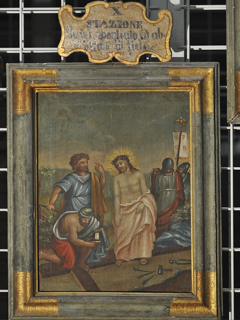 soggetto assente (cornice di dipinto, elemento d'insieme) - bottega nursina (sec. XIX)