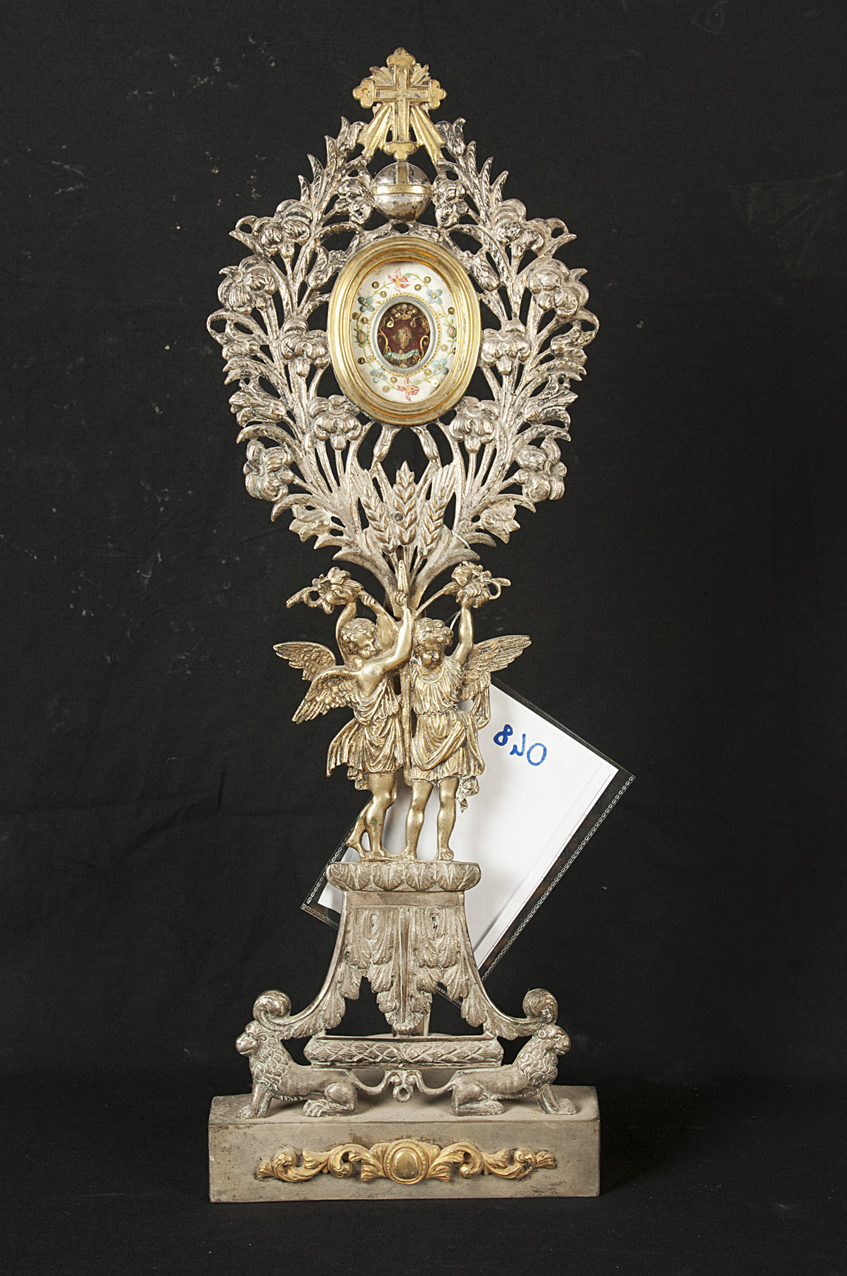 reliquiario - a ostensorio, opera isolata - bottega Italia centrale (sec. XIX)