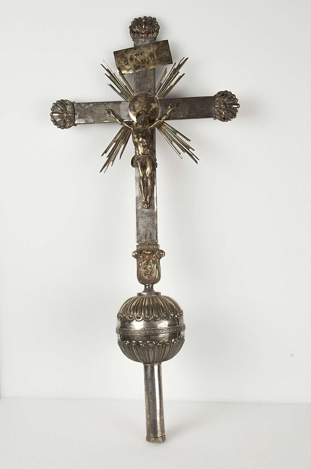 croce astile, opera isolata - bottega romana (prima metà sec. XIX)