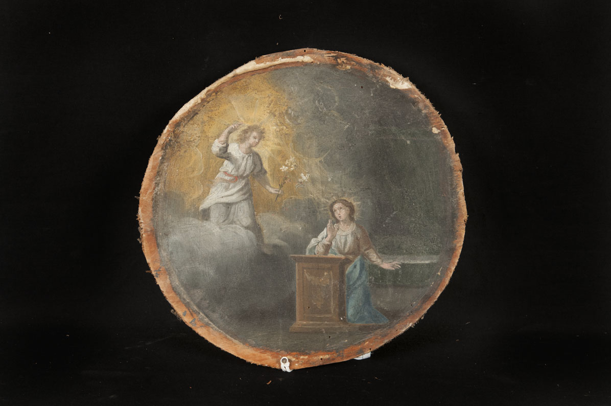 primo mistero gaudioso: Annunciazione (dipinto, elemento d'insieme) - ambito umbro (prima metà XVII)