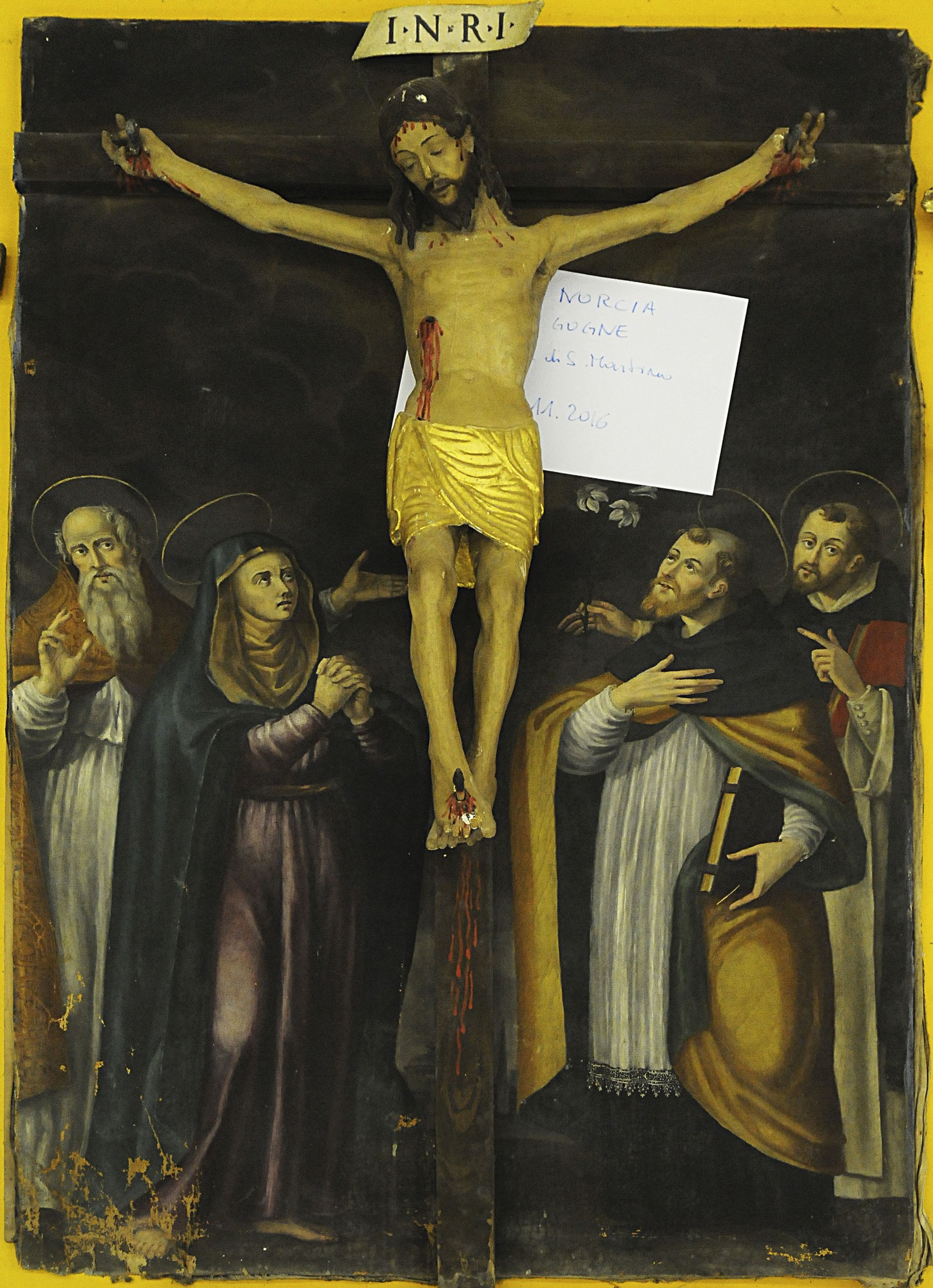 Cristo crocifisso (crocifisso, elemento d'insieme) di Giovanni Teutonico (bottega) (fine XV)