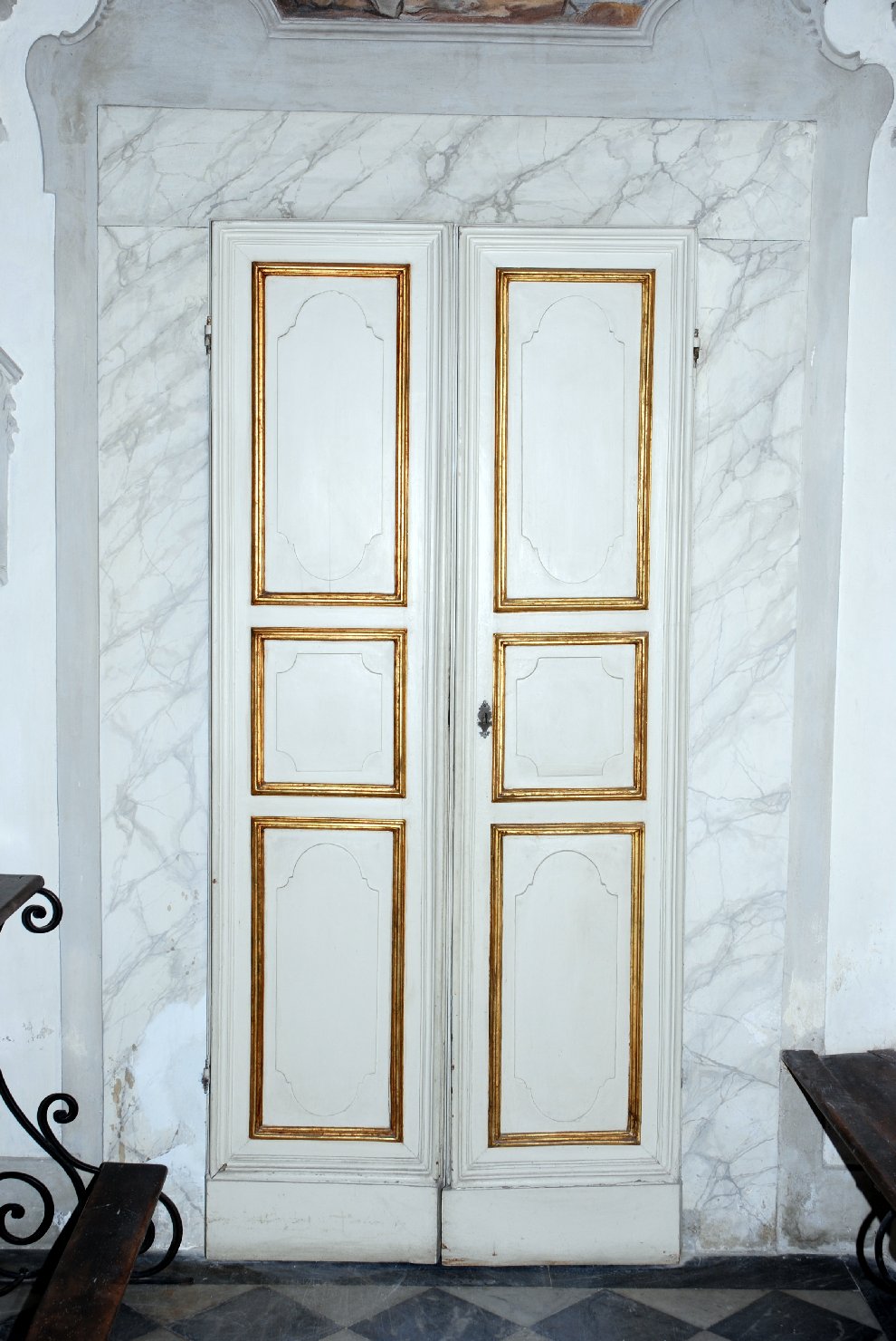 porta - a due battenti, serie - bottega toscana (terzo quarto sec. XVIII)