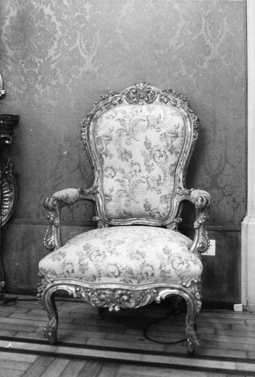 poltrona - ambito livornese (seconda metà sec. XIX)