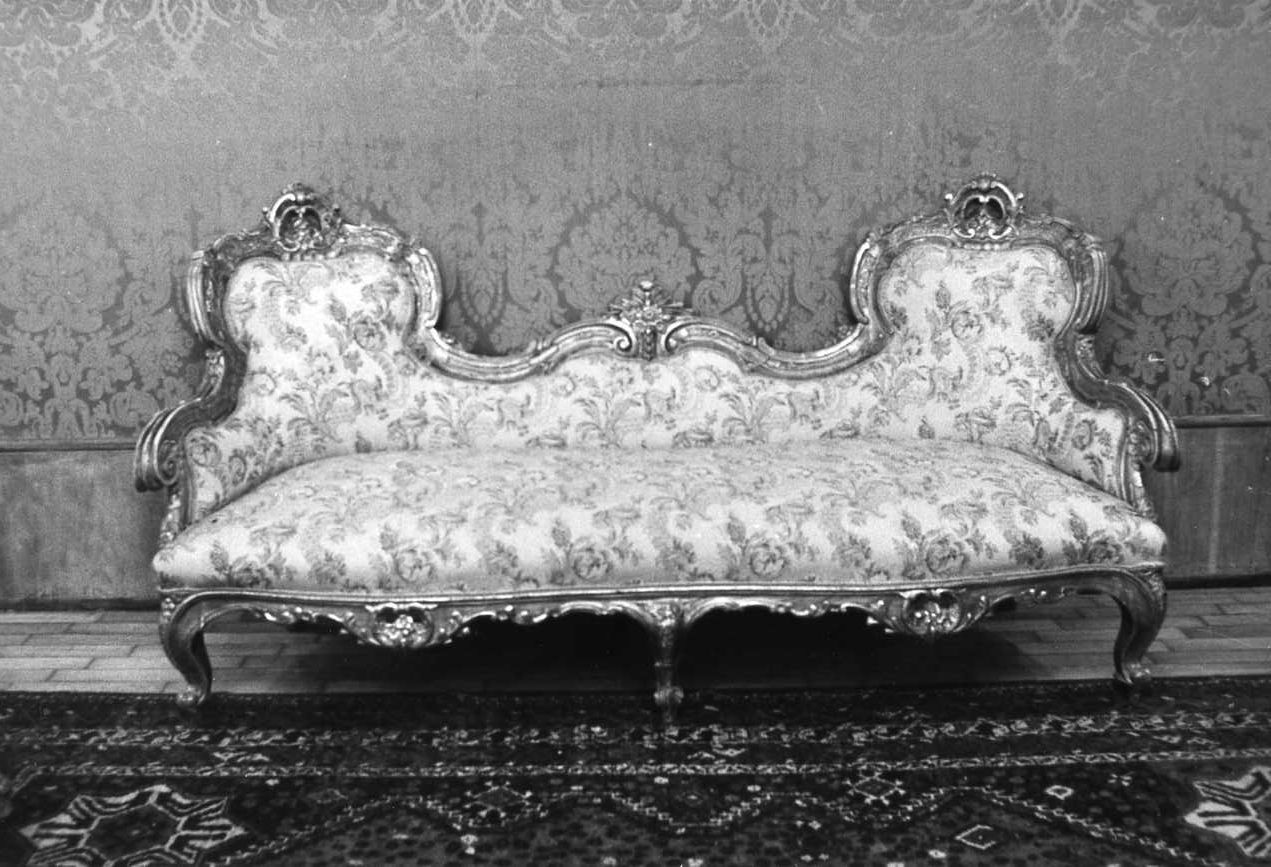 divano - ambito livornese (seconda metà sec. XIX)