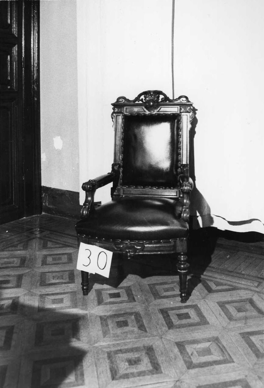 poltrona - ambito livornese (ultimo quarto sec. XIX)