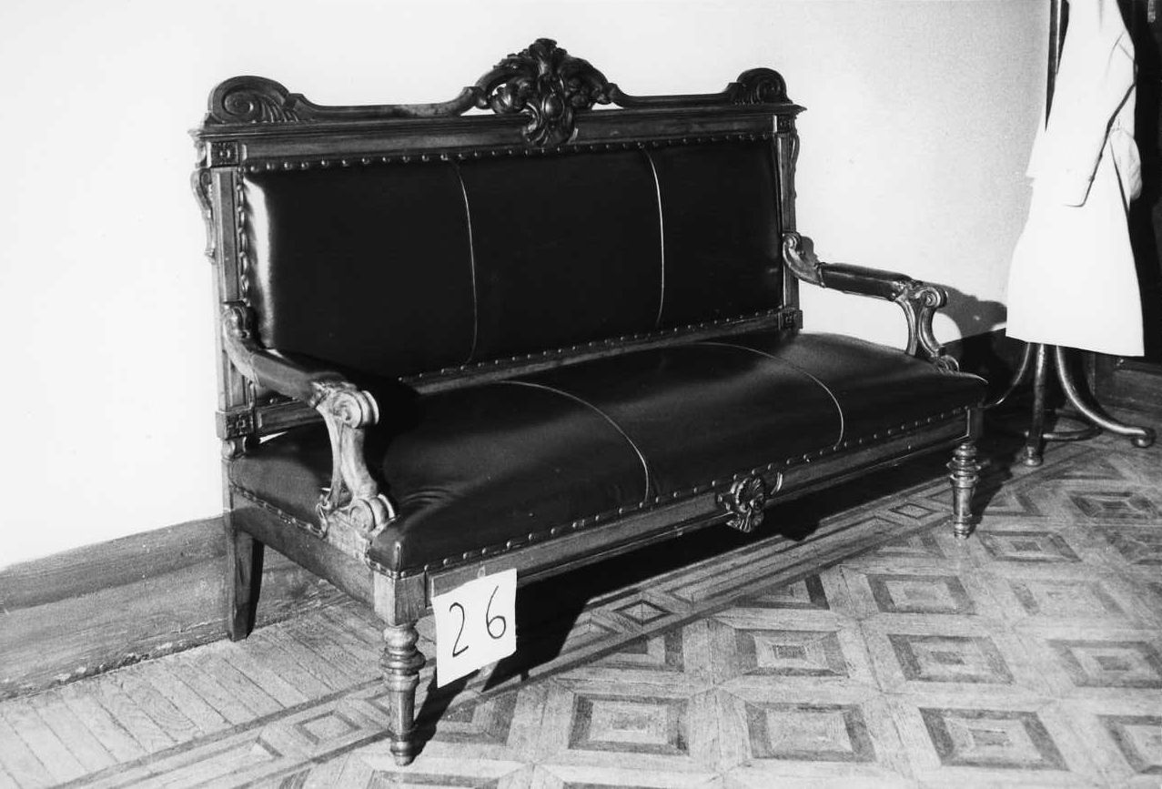 divano - ambito livornese (ultimo quarto sec. XIX)