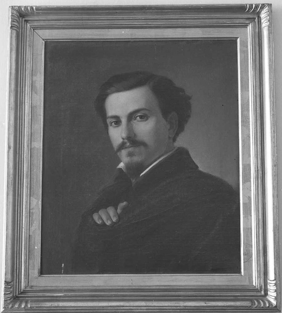 Autoritratto di Felice Provenzal, ritratto d'uomo (dipinto) di Provenzal Felice (fine sec. XIX)