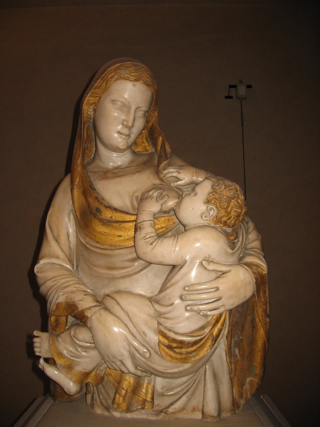 Madonna col bambino, detta "del latte" (statua, opera isolata) di Nino Pisano (attribuito), Andrea Pisano (attribuito) (metà sec. XIV)