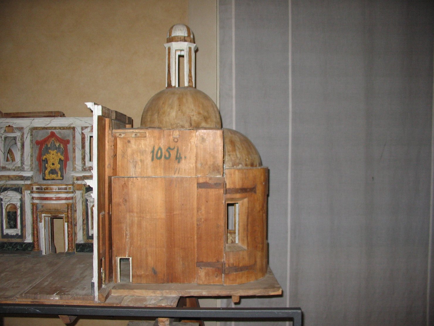 Spaccato chiesa di S.Stefano dei Cavalieri di Pisa (modello architettonico, opera isolata) di Silvani Gherardo (attribuito) (sec. XVII)