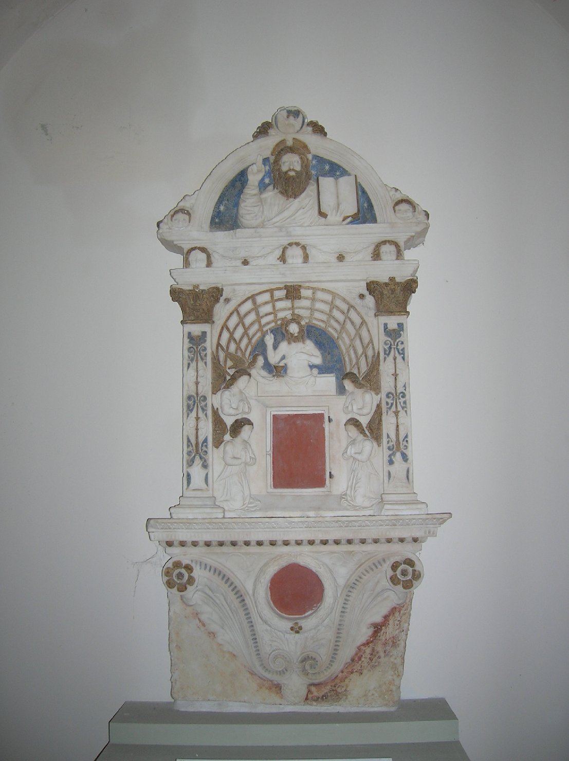 tabernacolo murale, opera isolata - bottega pisana (ultimo quarto sec. XV)