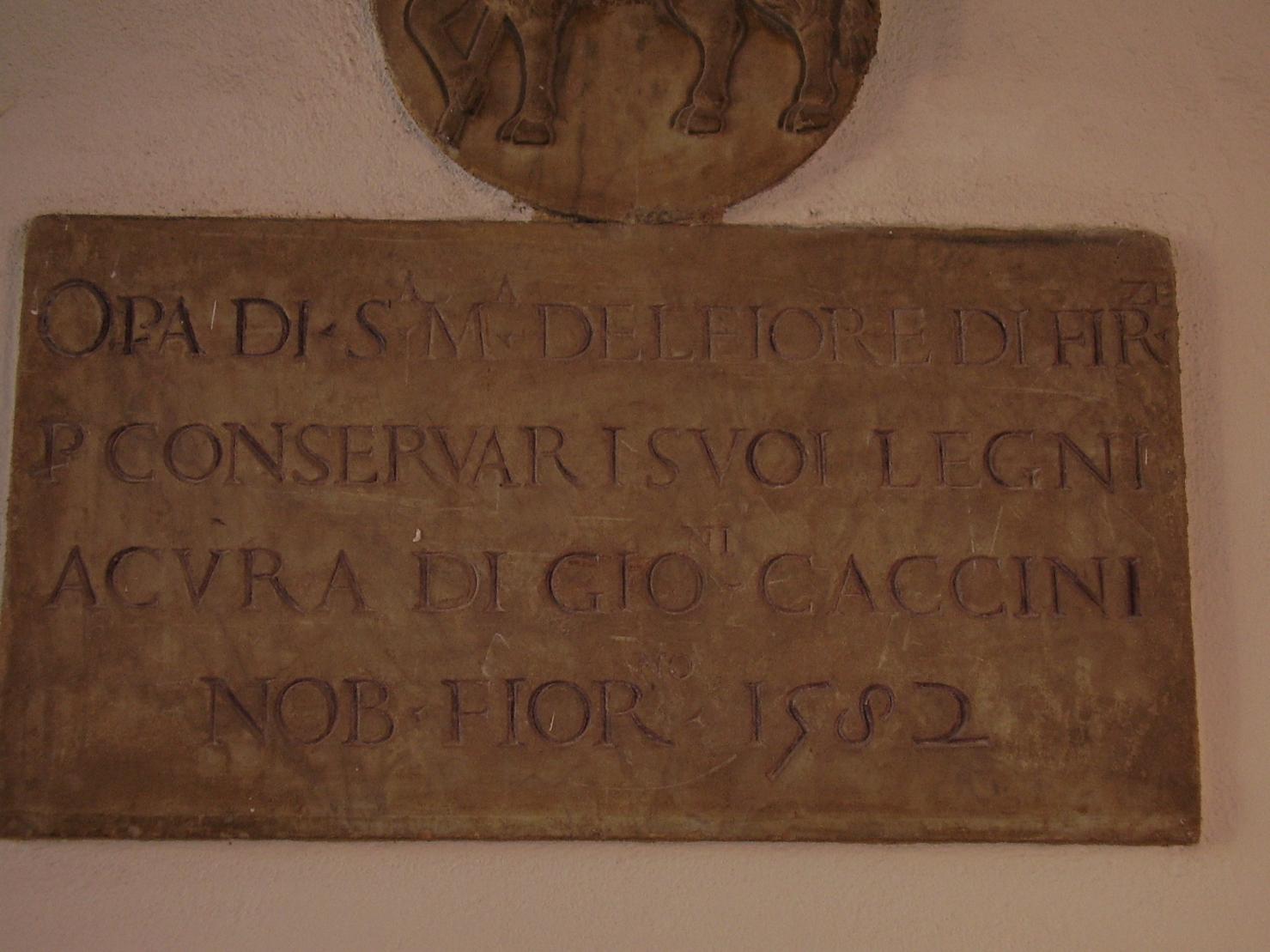 lapide, opera isolata - ambito toscano (sec. XVI)