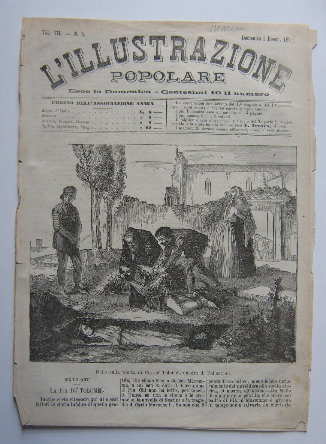 veduta di città (stampa, frammento) - produzione italiana (seconda metà sec. XIX)