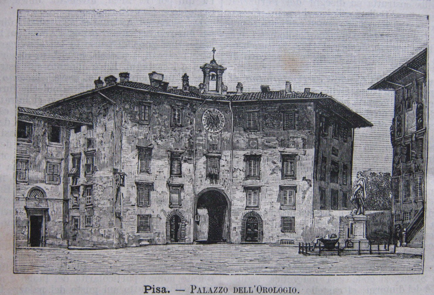 veduta di città (stampa, frammento) di Barberis Giuseppe (fine sec. XIX)