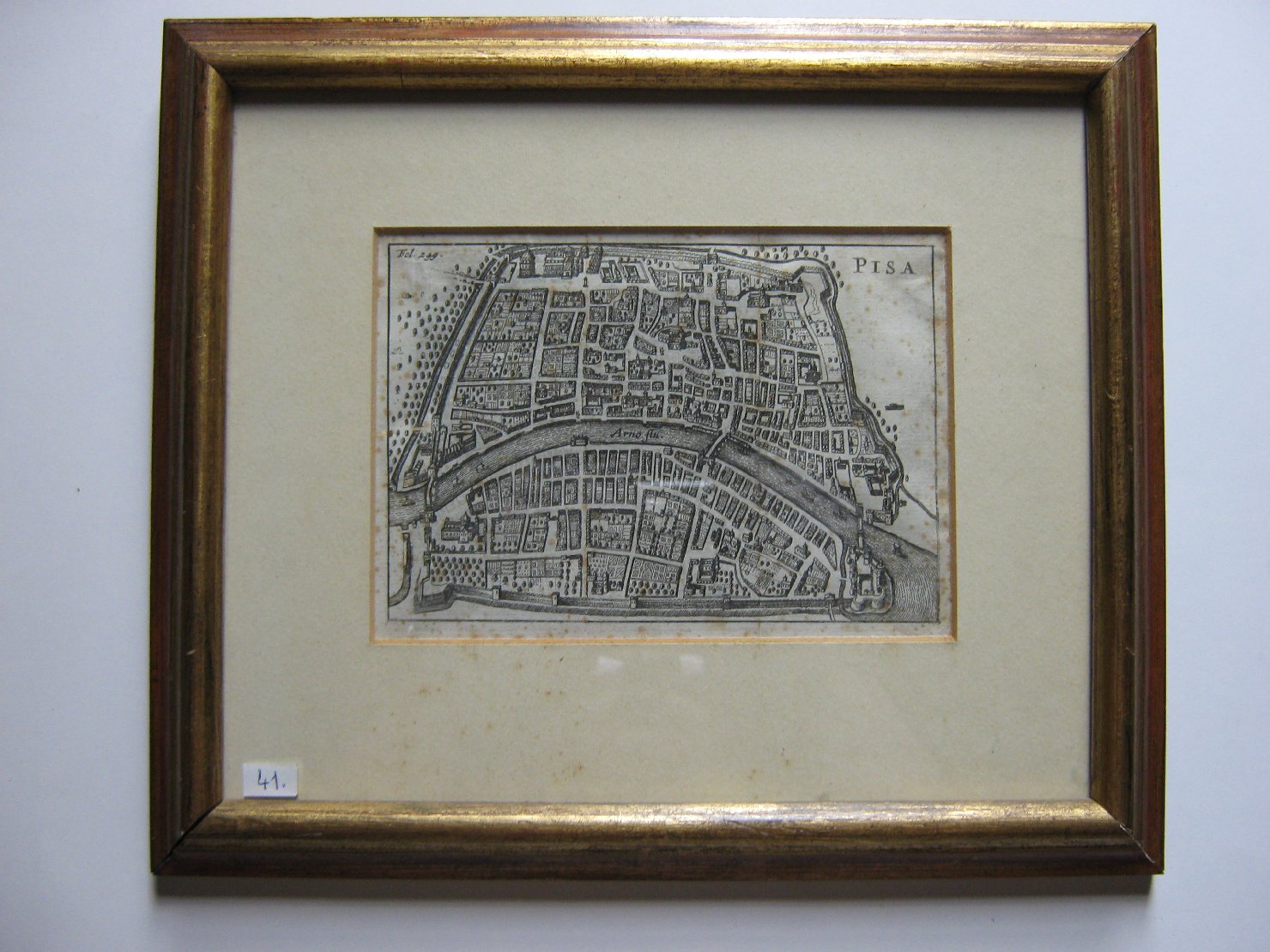 Pisa, geografia (stampa, frammento) - ambito Europa nord-occidentale (seconda metà sec. XVII)