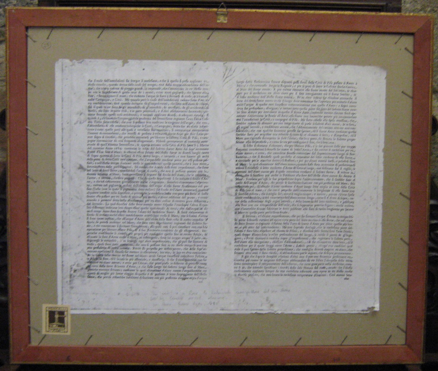 Territorio pisano, geografia (stampa, frammento) di Meyer Cornelis (seconda metï¿½ sec. XVII)