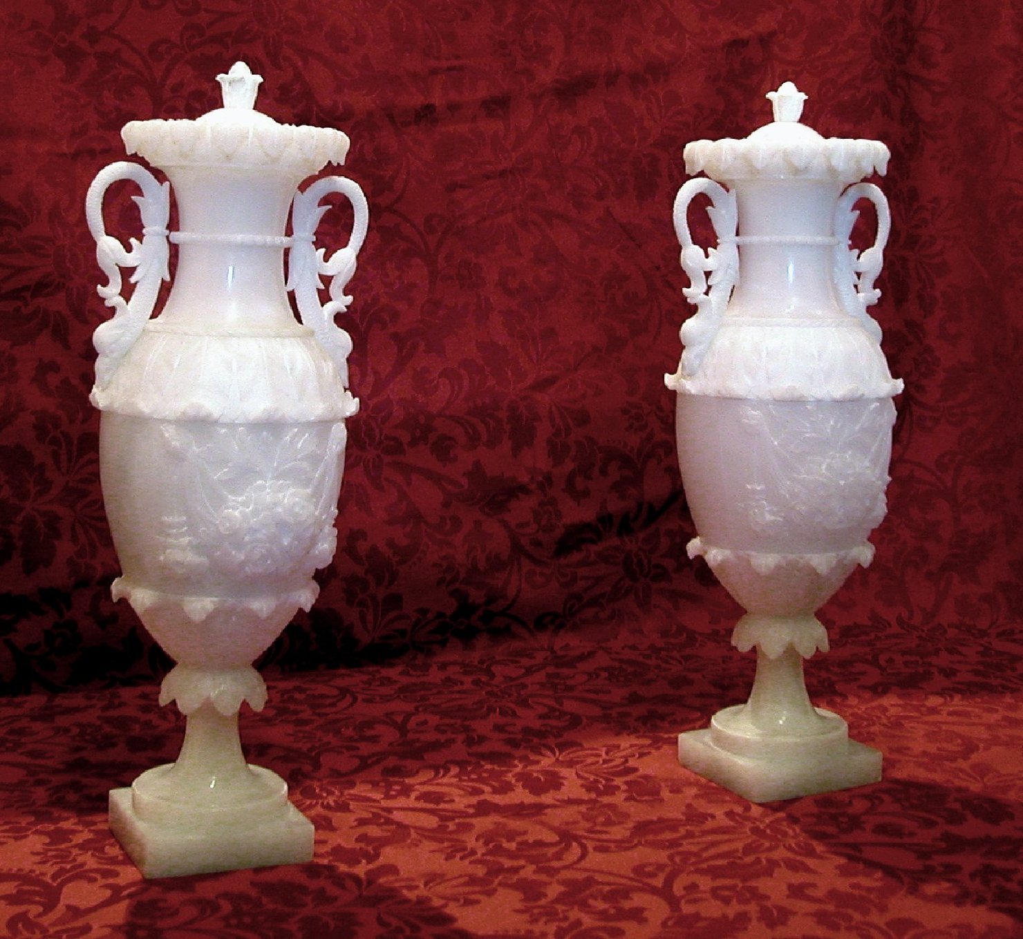 vaso, coppia - bottega volterrana (secc. XVIII/ XX)