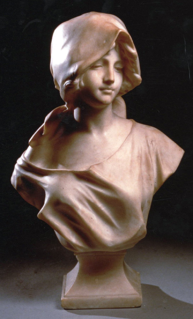 Busto femminile, busto femminile (busto, opera isolata) di Pugi Guglielmo (secc. XIX/ XX)