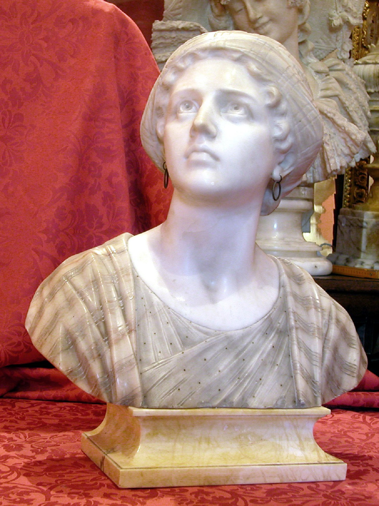 busto femminile, busto femminile (busto, opera isolata) di Bessi Giuseppe (attribuito) (secc. XIX/ XX)