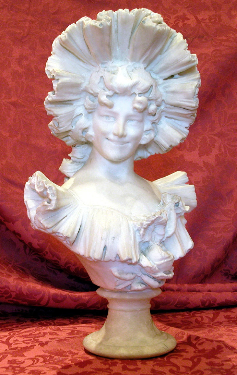 busto femminile, busto femminile (busto, opera isolata) - bottega volterrana (secc. XIX/ XX)