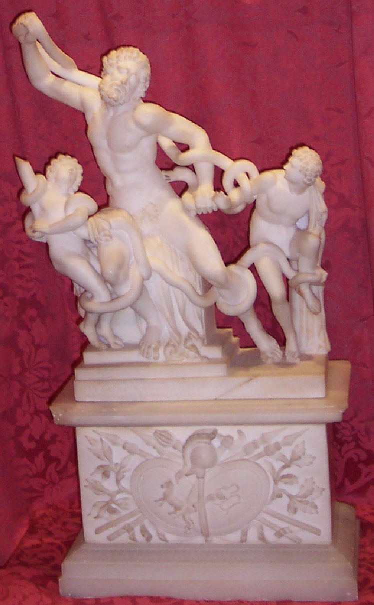 Laocoonte e i figli strangolati da due serpenti (gruppo scultoreo) - bottega volterrana (sec. XIX)