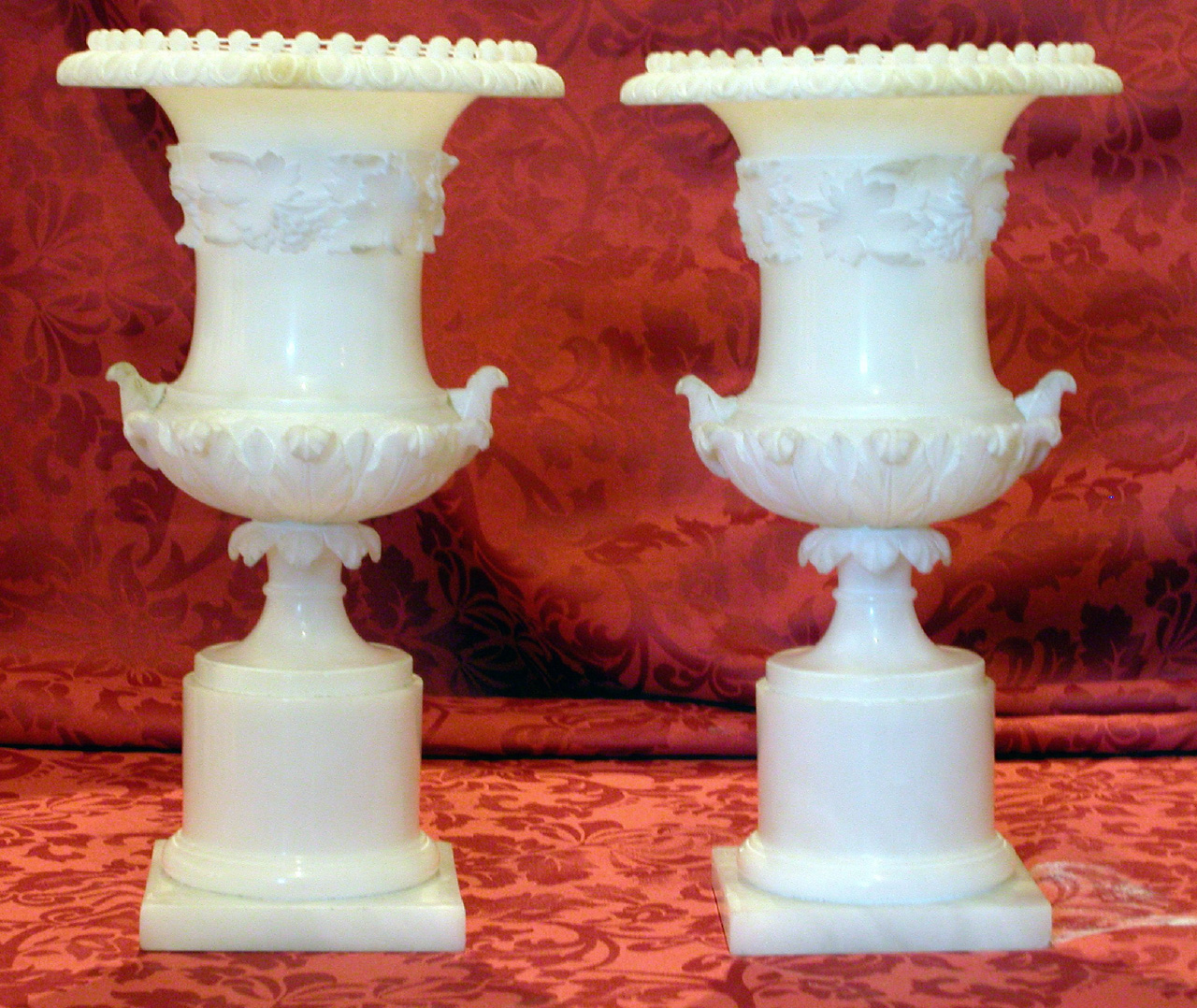 vaso, coppia - bottega volterrana (sec. XIX)