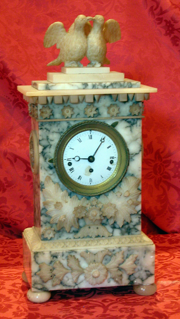 orologio (orologio - da tavolo, opera isolata) - bottega volterrana (fine sec. XIX)