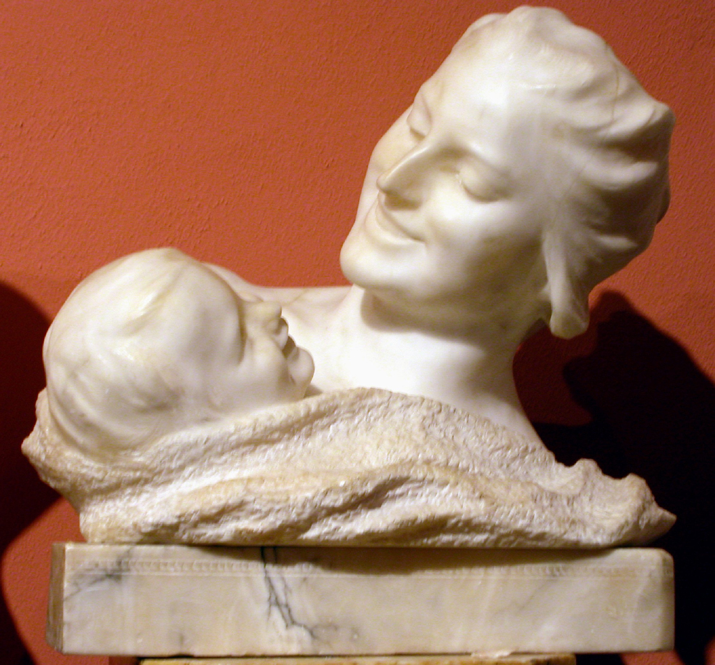 Maternità, busto femminile (busto, opera isolata) di Viti Giusto (sec. XX)