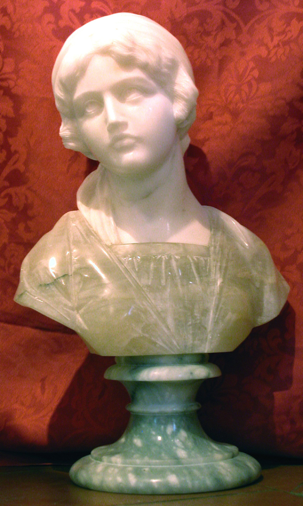 busto femminile (busto, opera isolata) - bottega volterrana (secc. XIX/ XX)