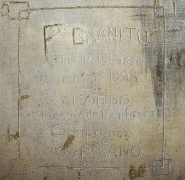 decorazione a graffito - ambito napoletano (sec. XX)