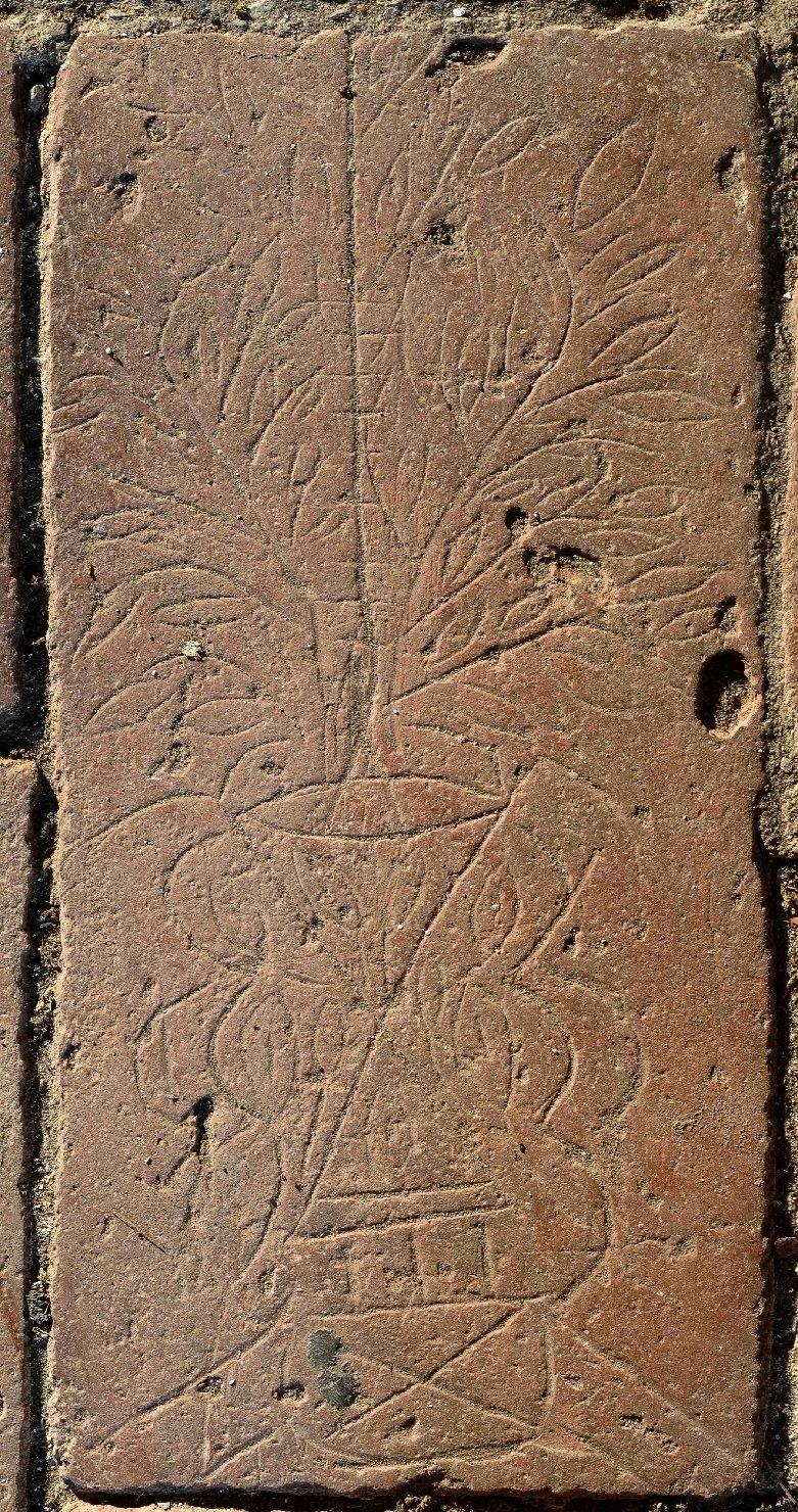 decorazione a graffito - ambito toscano (primo quarto sec. XX)