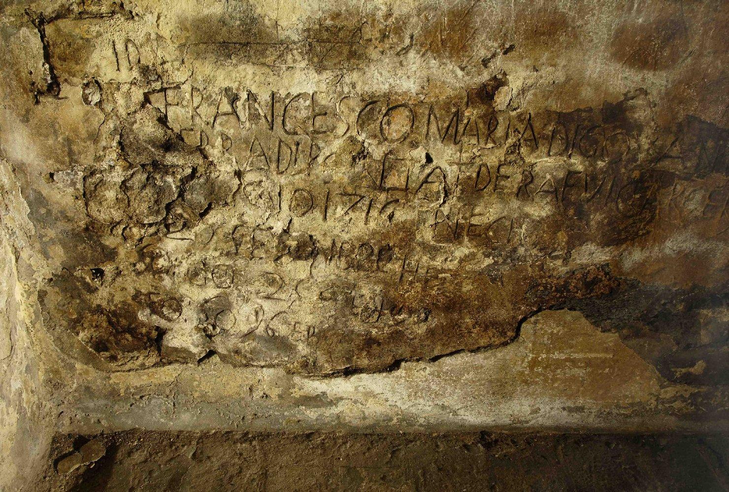 decorazione a graffito - ambito toscano (sec. XVIII)