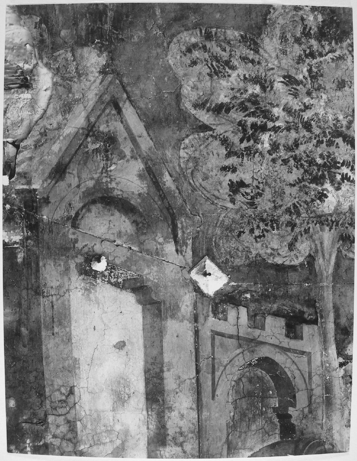 Camposanto - Interno (positivo) di Buonamico di Martino detto Buffalmacco (attr), Laboratorio Fotografico della Soprintendenza - Pisa (prima metà XX)