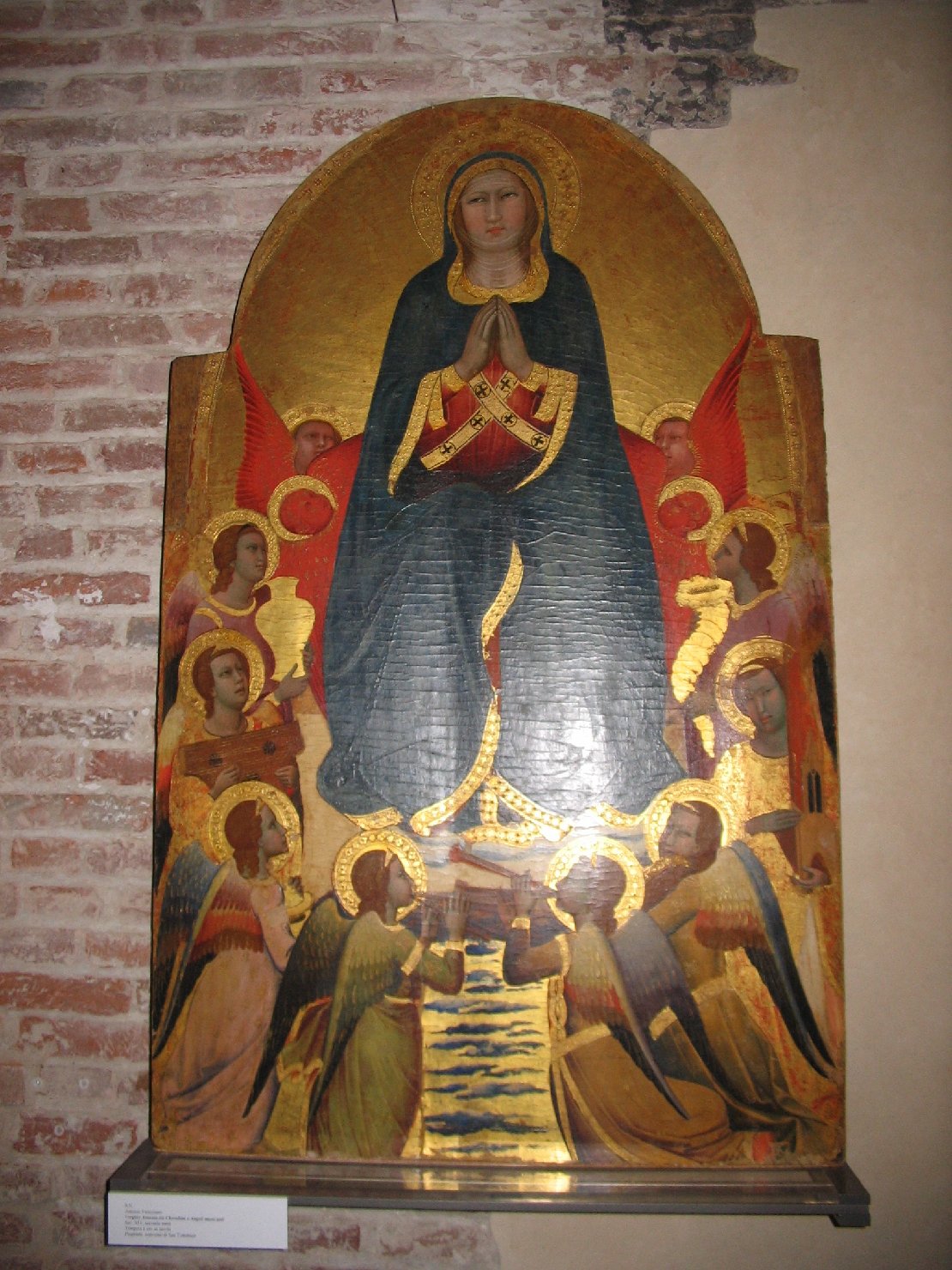 Madonna Assunta con angeli (dipinto, opera isolata) di Antonio Veneziano (seconda metà sec. XIV)