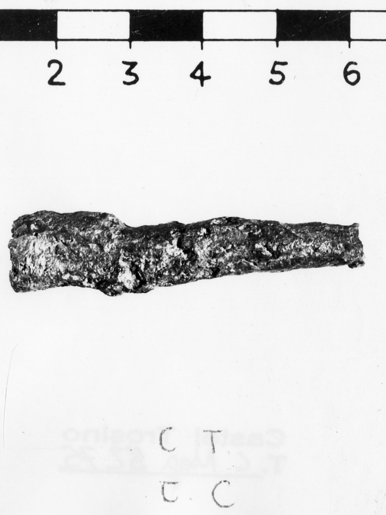 asta/ frammento - deposizione longobarda (fine/ fine secc. VI d.C. - VII d.C)