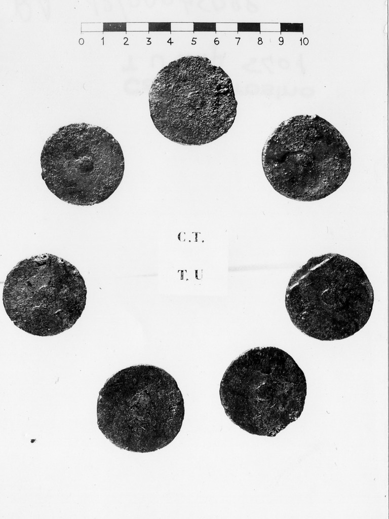 scudo/ frammento - deposizione longobarda (fine/ fine secc. VI d.C. - VII d.C)