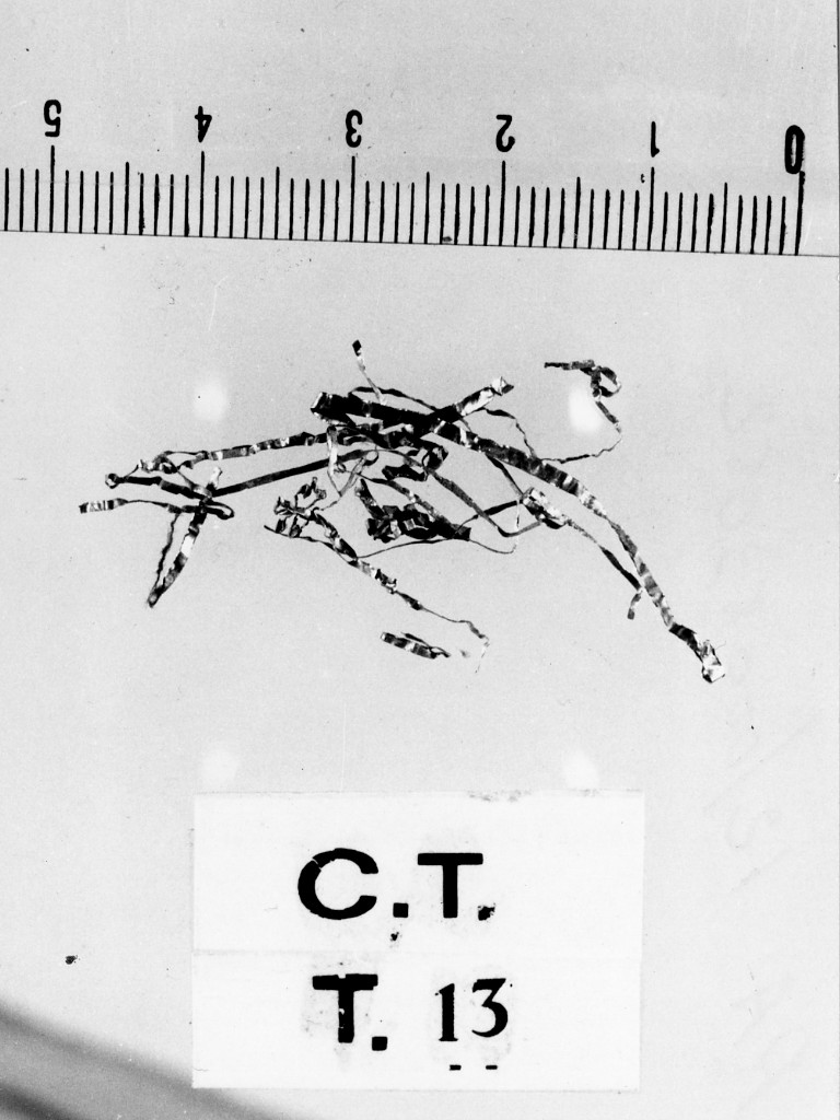 tessuto/ frammento - deposizione longobarda (prima metà sec. VII d.C)