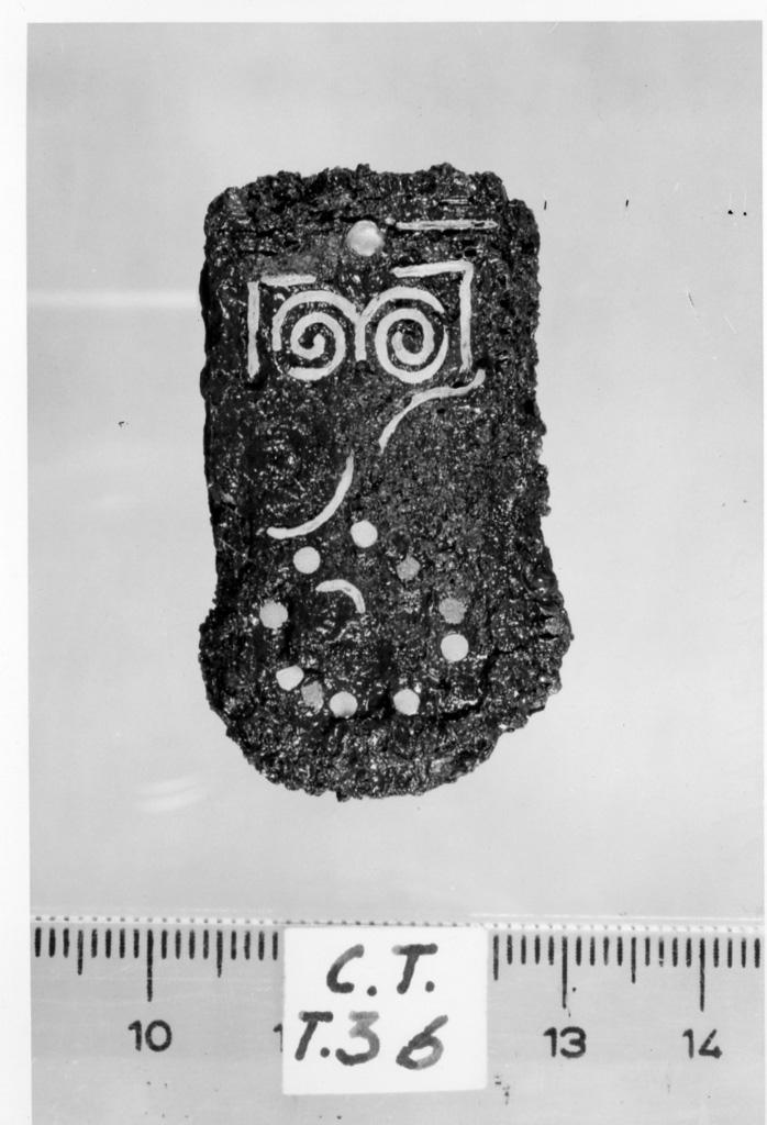 cintura/ puntale - deposizione longobarda (metà sec. VII d.C)