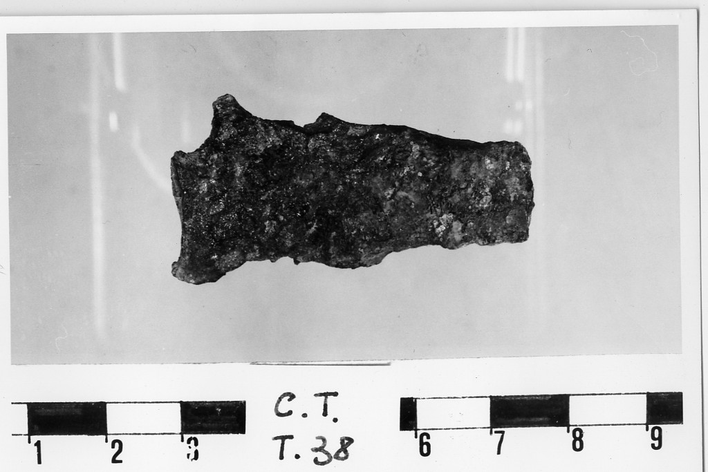 lamina/ frammento - deposizione longobarda (sec. VII d.C)