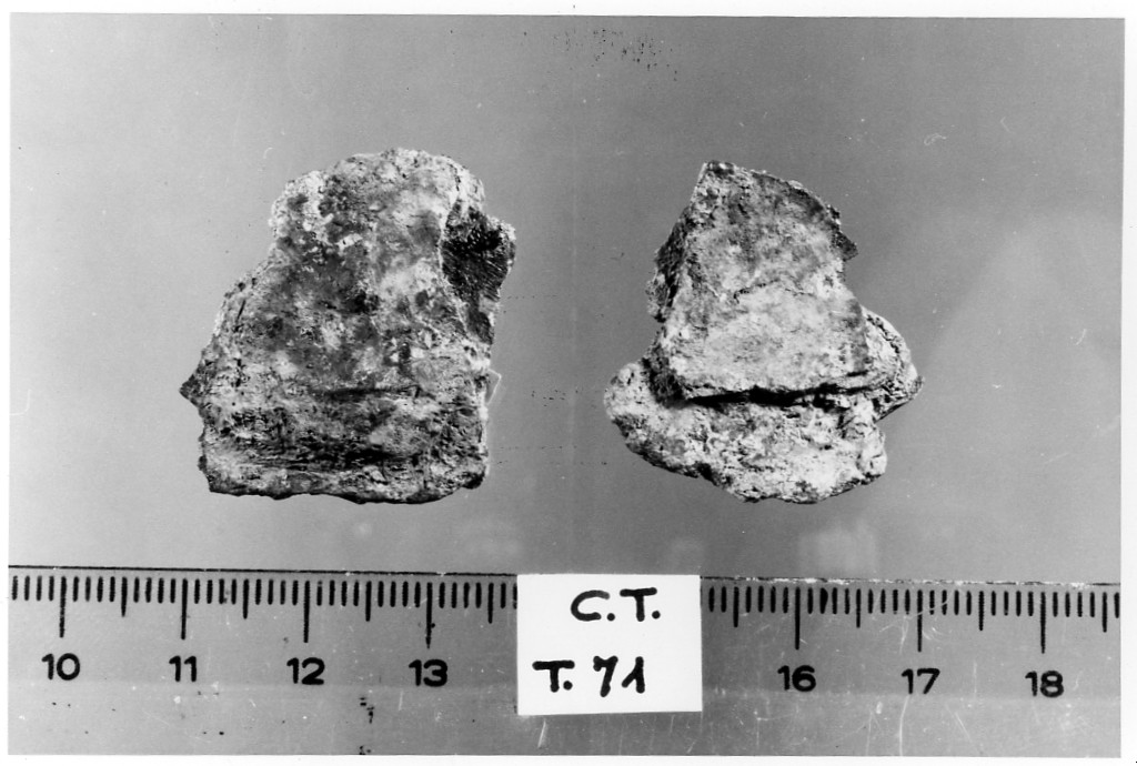 oggetto non identificabile - deposizione longobarda (primo quarto sec. VII d.C)