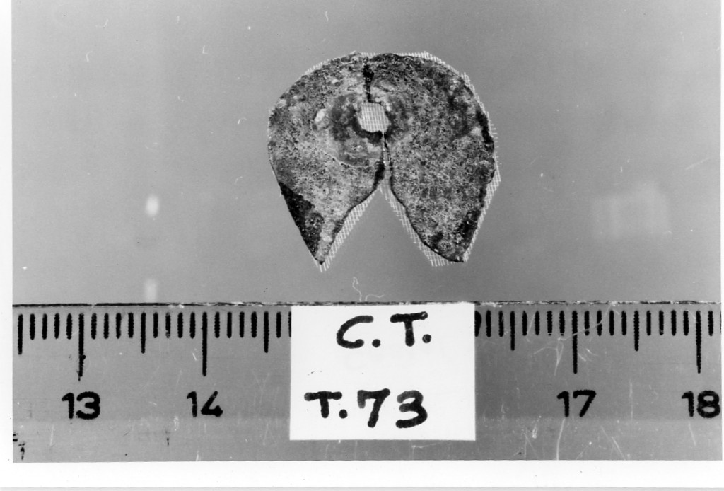 lamina/ frammento - deposizione longobarda (secc. VI d.C.-VII d.C)