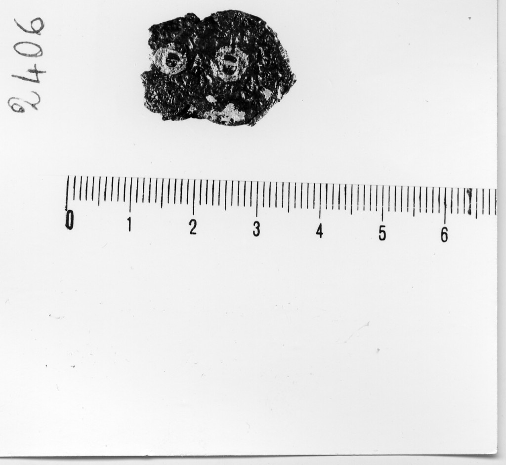 cintura/ placchetta - deposizione longobarda (prima metà sec. VII d.C)