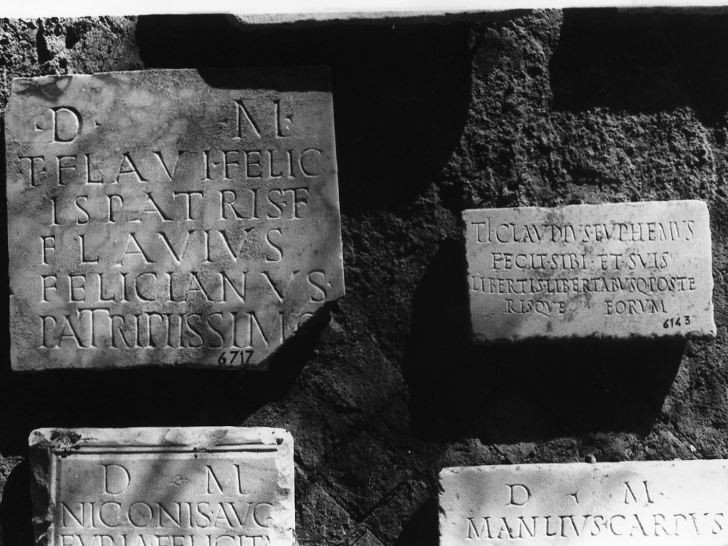 lastra iscritta (sec. I d.C)