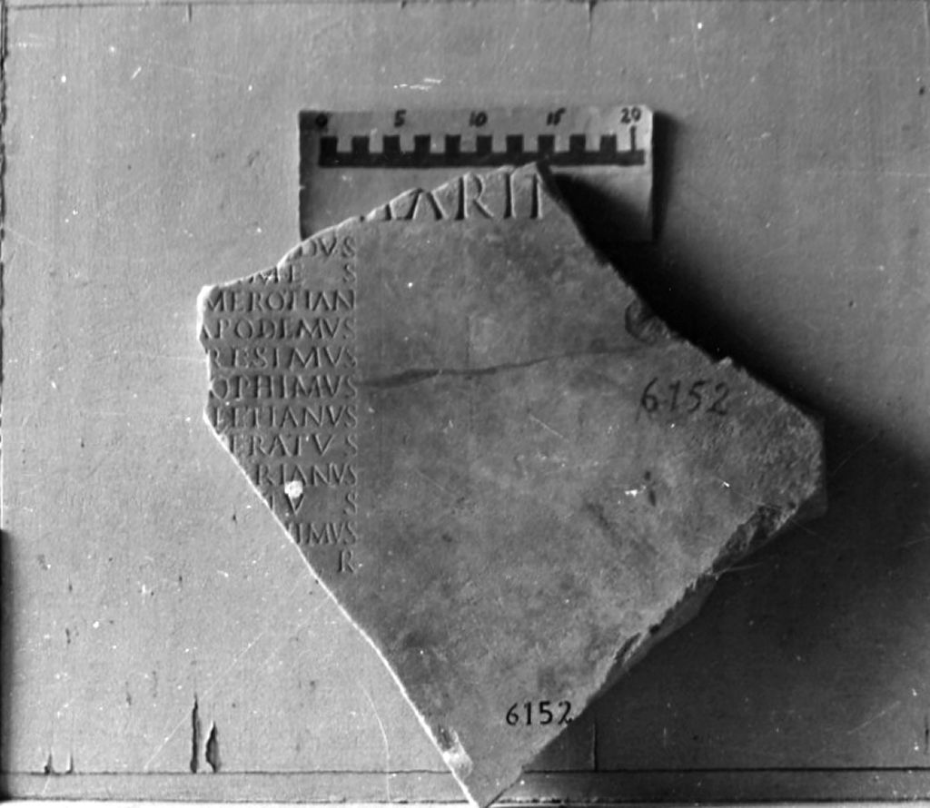 lastra iscritta (sec. II d.C)