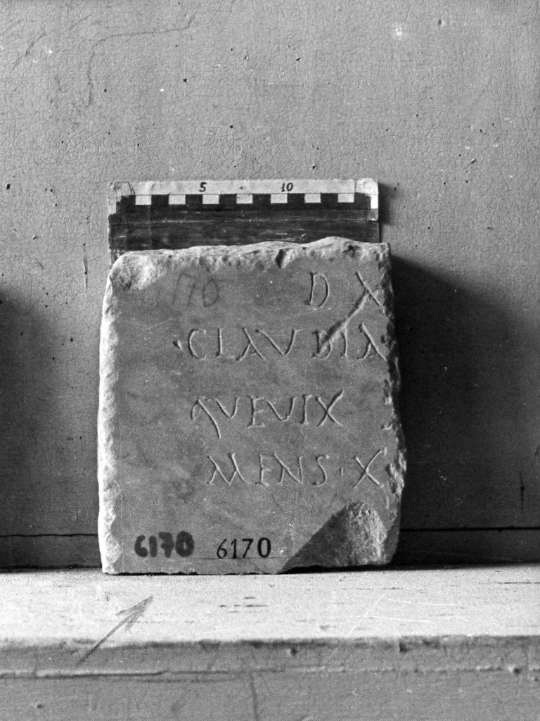 lastra iscritta (secc. II d.C.-III d.C)