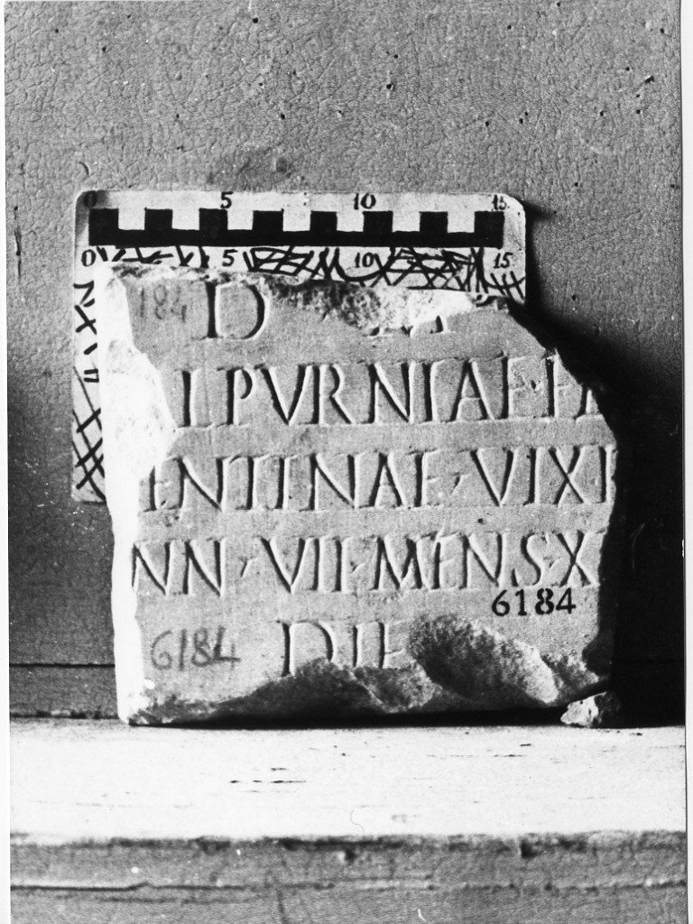 lastra iscritta (sec. II d.C)