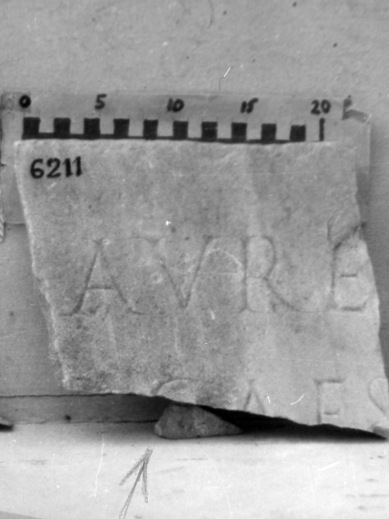 lastra iscritta (secc. II d.C.-III d.C)