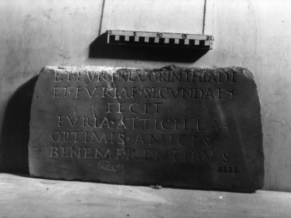 lastra iscritta (secc. II d.C.-III d.C)