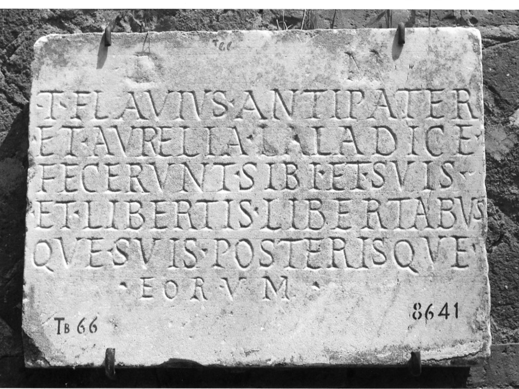 lastra iscritta (sec. II d.C)