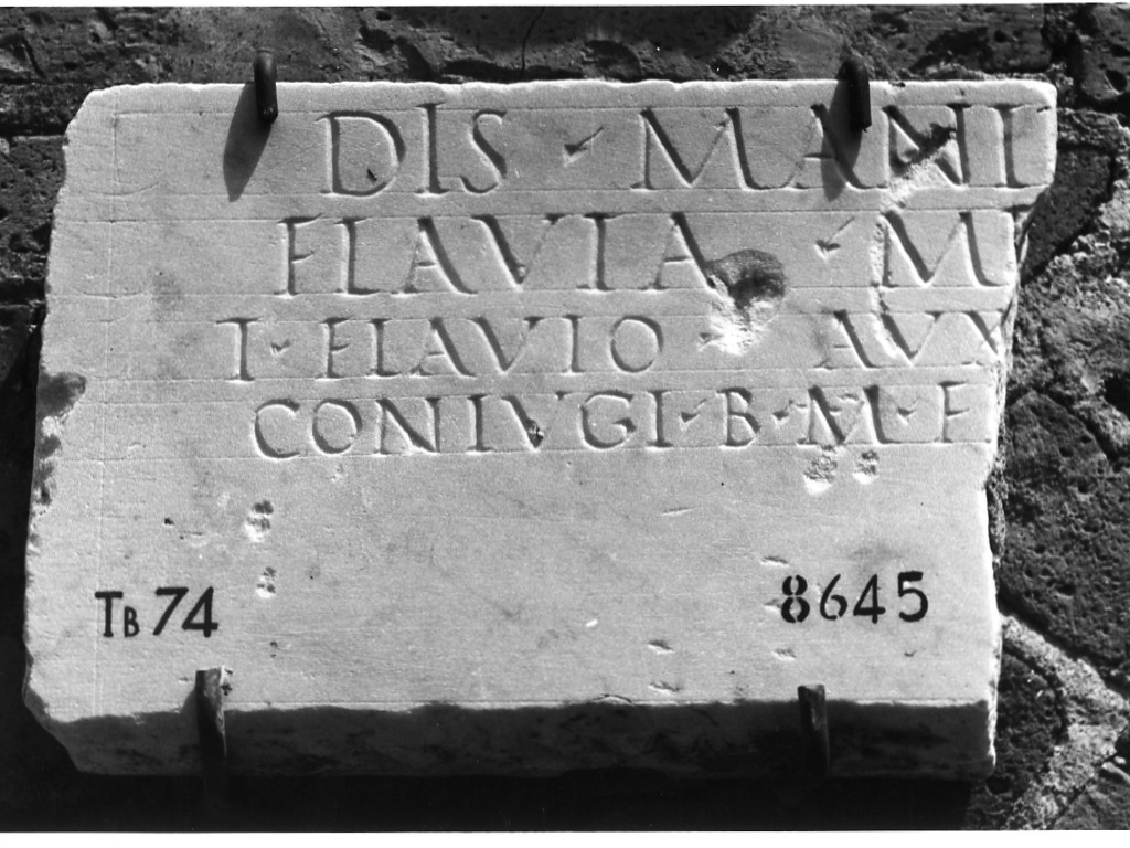 lastra iscritta (sec. II d.C)